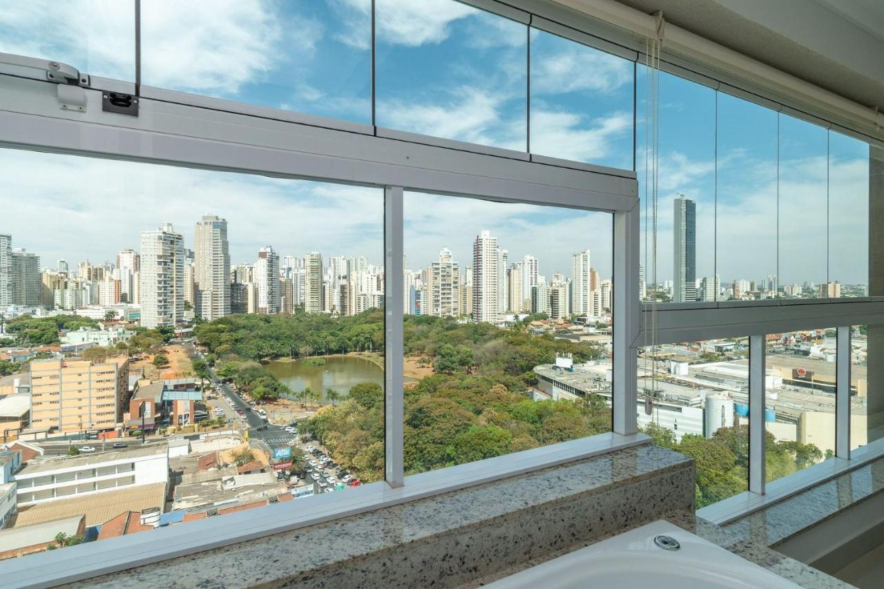 Apartamento De 1 Quarto Com Vista Para O Parque Vaca Brava E Com Jacuzzi No Setor Bueno - El1802 Гояния Экстерьер фото